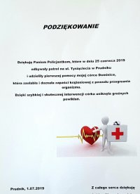 Podziękowania od mamy dla policjantek